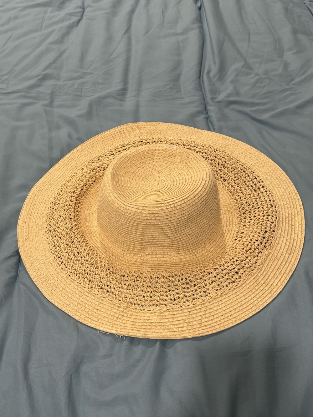 Atmosphere Natural Straw Sun Hat with Vent Detail